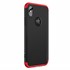 Microsonic Apple iPhone XS Kılıf Double Dip 360 Protective Siyah Kırmızı 2