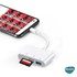 Microsonic Lightning to Multi-Function Adapter Kablo iPhone Dönüştürücü Kablo USB SD Mikro SD Kart Okuyucu Adaptör Beyaz 4