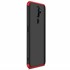 Microsonic Oppo A5 2020 Kılıf Double Dip 360 Protective Siyah Kırmızı 2