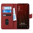 Microsonic Oppo AX7 Kılıf Fabric Book Wallet Kırmızı 1