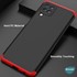 Microsonic Samsung Galaxy M32 4G Kılıf Double Dip 360 Protective Siyah Kırmızı 4