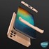 Microsonic Samsung Galaxy A71 Kılıf Double Dip 360 Protective Gold 3