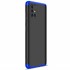 Microsonic Samsung Galaxy A71 Kılıf Double Dip 360 Protective Siyah Mavi 2