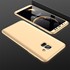 Microsonic Samsung Galaxy A8 2018 Kılıf Double Dip 360 Protective Gold 3