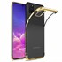Microsonic Samsung Galaxy A91 Kılıf Skyfall Transparent Clear Gold 1
