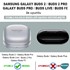 Microsonic Samsung Galaxy Buds Live Kılıf Kalp ve Kelebek Figürlü Parıltılı Şeffaf 3