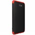 Microsonic Samsung Galaxy J7 Prime Kılıf Double Dip 360 Protective Siyah Kırmızı 2