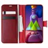 Microsonic Samsung Galaxy M51 Kılıf Delux Leather Wallet Kırmızı 1