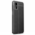 Microsonic Samsung Galaxy M51 Kılıf Deri Dokulu Silikon Siyah 2