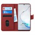 Microsonic Samsung Galaxy Note 10 Plus Kılıf Fabric Book Wallet Kırmızı 1