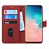 Microsonic Samsung Galaxy S10 Kılıf Fabric Book Wallet Kırmızı 1