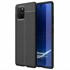 Microsonic Samsung Galaxy S10 Lite Kılıf Deri Dokulu Silikon Siyah 1