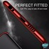 Microsonic Samsung Galaxy S21 Ultra Kılıf Skyfall Transparent Clear Kırmızı 6