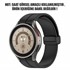 Microsonic Samsung Galaxy Watch 5 44mm Kordon Ribbon Line Siyah 2