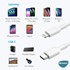 Microsonic Type-C to Lightning Kablo iPhone iPad Macbook Typ-C - 8Pin İOS Lightning Dönüştücü Kablo Beyaz 4