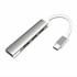 Microsonic Type-C to USB Hub 4 Port Female USB Type-C Dönüştürücü Adaptör Kablo Gri 1