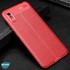 Microsonic Xiaomi Redmi 9A Kılıf Deri Dokulu Silikon Kırmızı 3
