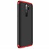 Microsonic Xiaomi Redmi Note 8 Pro Kılıf Double Dip 360 Protective Siyah Kırmızı 2