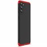 Microsonic Samsung Galaxy S21 Plus Kılıf Double Dip 360 Protective Siyah Kırmızı 2