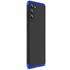 Microsonic Samsung Galaxy S21 Plus Kılıf Double Dip 360 Protective Siyah Mavi 2