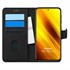 Microsonic Xiaomi Poco X3 NFC Kılıf Fabric Book Wallet Siyah 1