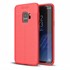 Microsonic Samsung Galaxy S9 Kılıf Deri Dokulu Silikon Kırmızı 1