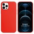 Microsonic Apple iPhone 12 Pro Kılıf Liquid Lansman Silikon Kırmızı 1