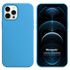 Microsonic Apple iPhone 12 Pro Kılıf Liquid Lansman Silikon Mavi 1