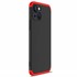 Microsonic Apple iPhone 13 Mini Kılıf Double Dip 360 Protective Siyah Kırmızı 2