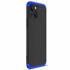 Microsonic Apple iPhone 13 Mini Kılıf Double Dip 360 Protective Siyah Mavi 2