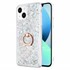 Microsonic Apple iPhone 13 Mini Kılıf Glitter Liquid Holder Gümüş 1