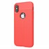 Microsonic Apple iPhone XS 5 8 Kılıf Deri Dokulu Silikon Kırmızı 2