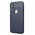 Microsonic Apple iPhone XS 5 8 Kılıf Deri Dokulu Silikon Lacivert 2