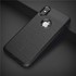 Microsonic Apple iPhone XS 5 8 Kılıf Deri Dokulu Silikon Siyah 3