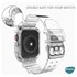 Microsonic Apple Watch SE 44mm Kordon Transparent Clear Band Şeffaf 3