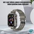 Microsonic Apple Watch Series 9 45mm Kordon Transparent Clear Band Siyah 2