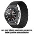 Microsonic Samsung Galaxy Watch 6 Classic 43mm Kordon Medium Size 155mm Braided Solo Loop Band Siyah 2