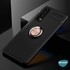 Microsonic Huawei P Smart 2021 Kılıf Kickstand Ring Holder Siyah Rose 5