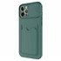 Microsonic Apple iPhone 12 Pro Max Kılıf Inside Card Slot Koyu Yeşil 2