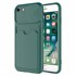 Microsonic Apple iPhone 7 Kılıf Inside Card Slot Koyu Yeşil 1