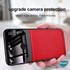 Microsonic Samsung Galaxy A12 Kılıf Uniq Leather Kırmızı 4