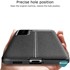 Microsonic Samsung Galaxy S21 FE Kılıf Deri Dokulu Silikon Lacivert 3