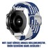 Microsonic Huawei Watch Buds Kordon Braided Loop Band Mavi Beyaz 2
