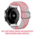 Microsonic OnePlus Watch Kordon Braided Loop Band Pembe Beyaz 2