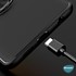 Microsonic Xiaomi Poco X3 NFC Kılıf Kickstand Ring Holder Siyah Rose 6