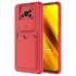 Microsonic Xiaomi Poco X3 NFC Kılıf Inside Card Slot Kırmızı 1