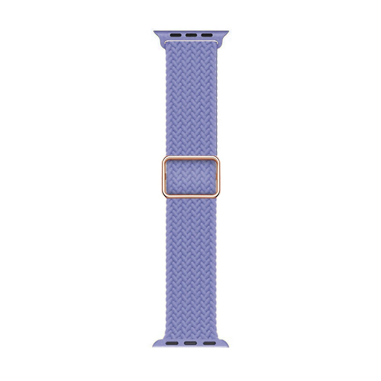 Microsonic Apple Watch Series 5 44mm Kordon Knitted Fabric Loop Lila