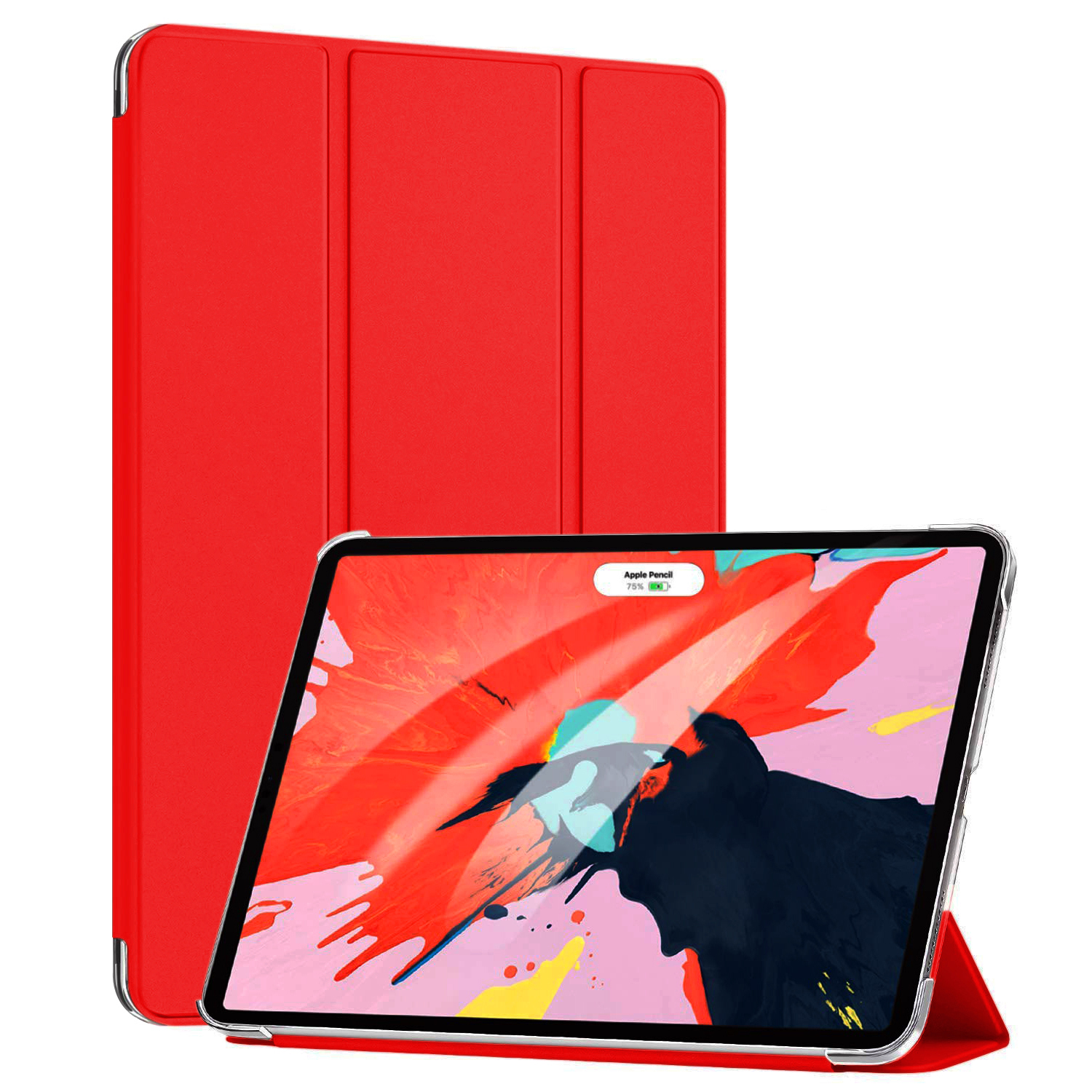 Microsonic Apple iPad Pro 11 2022 4 Nesil Kılıf A2759-A2435-A2761-A2762 Smart Case ve Arka Kapak Kırmızı