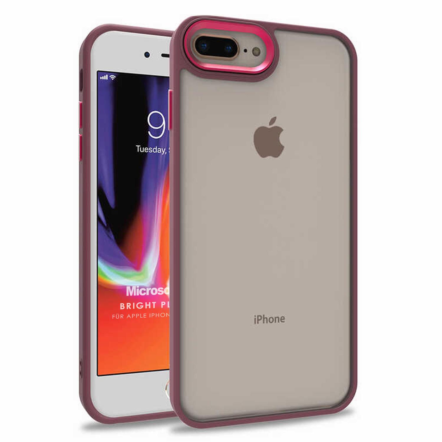 Microsonic Apple iPhone 7 Plus Kılıf Bright Planet Kırmızı