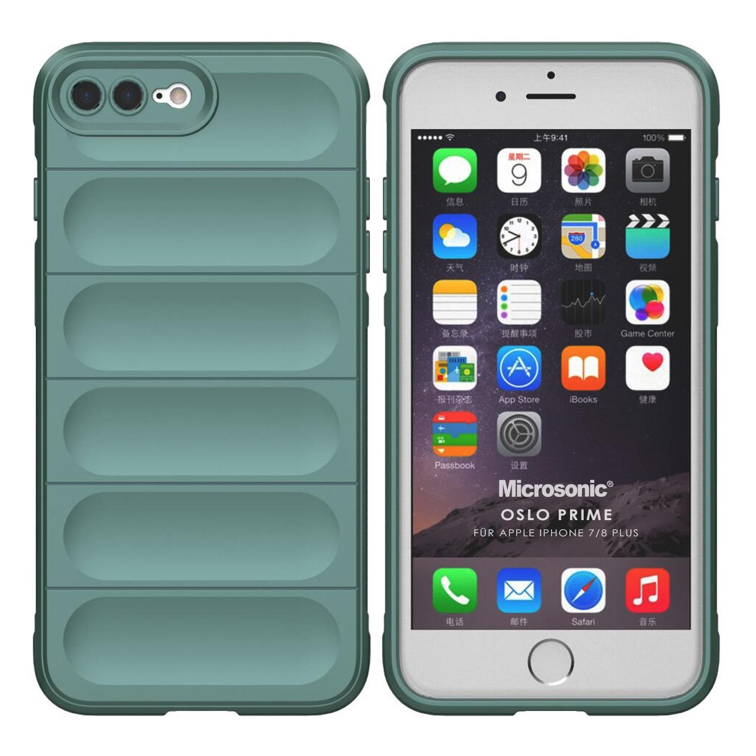 Microsonic Apple iPhone 8 Plus Kılıf Oslo Prime Yeşil